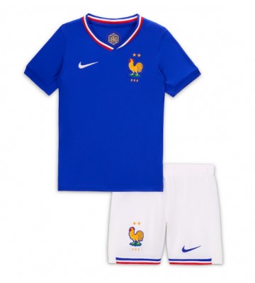 France Replica Home Stadium Kit for Kids Euro 2024 Short Sleeve (+ pants)